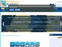 Tablet Screenshot of felixstoweacademy.org